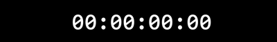 The large timecode readout below the cue lanes.